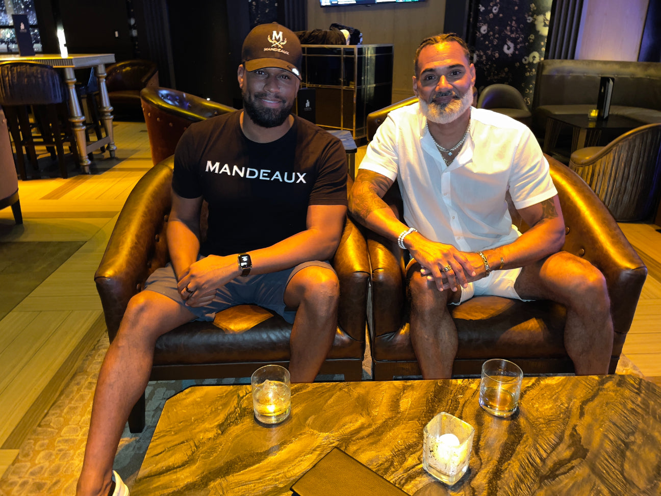 Mandeaux Founder Aaron Sharp and Silver Fox Squad Member Laureano