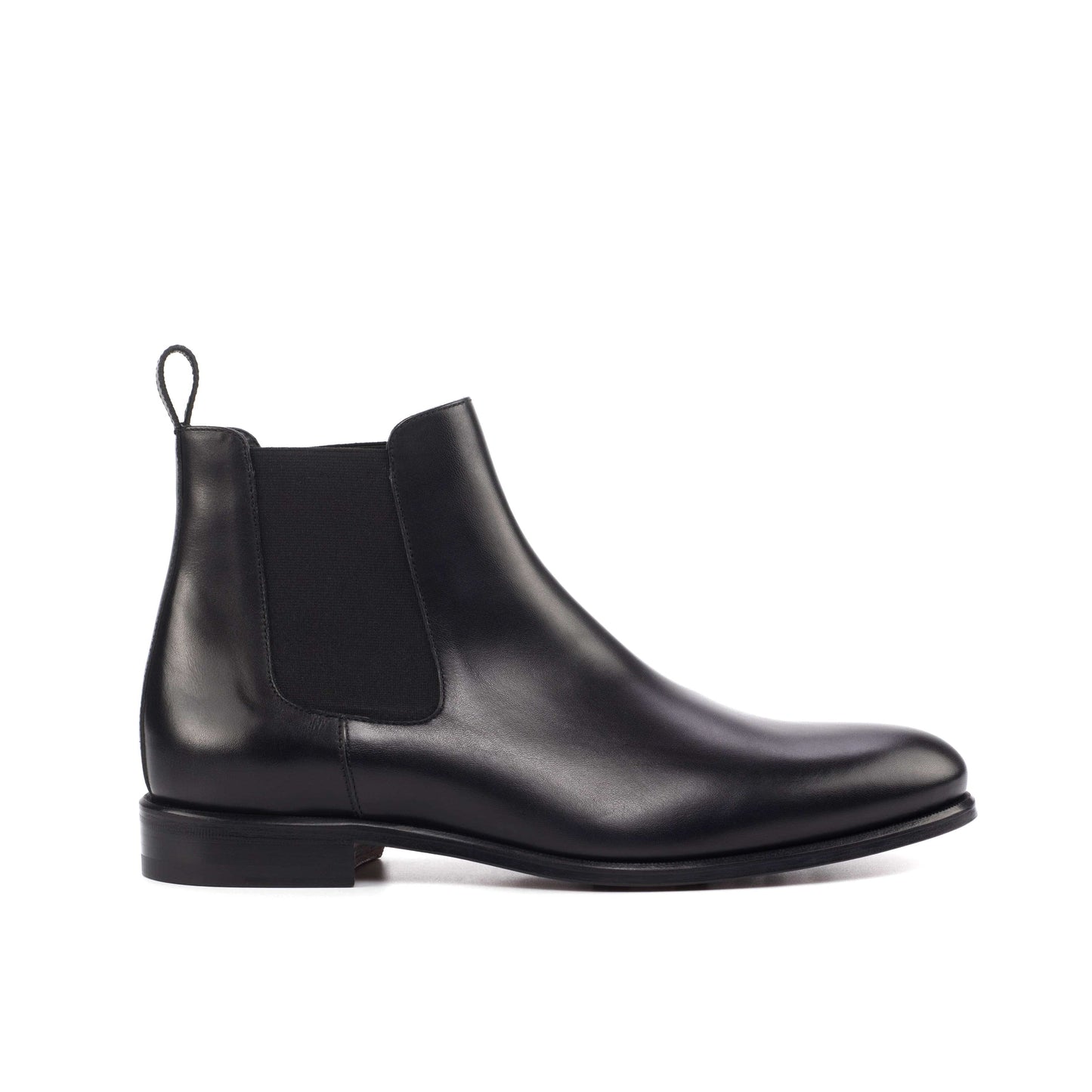 Justin - Classic Mandeaux Black Chelsea Boots Box Calf Leather luxury Black Owned Anchorage Alaska Inglewood Houston Dallas Chicago Philadelphia New York