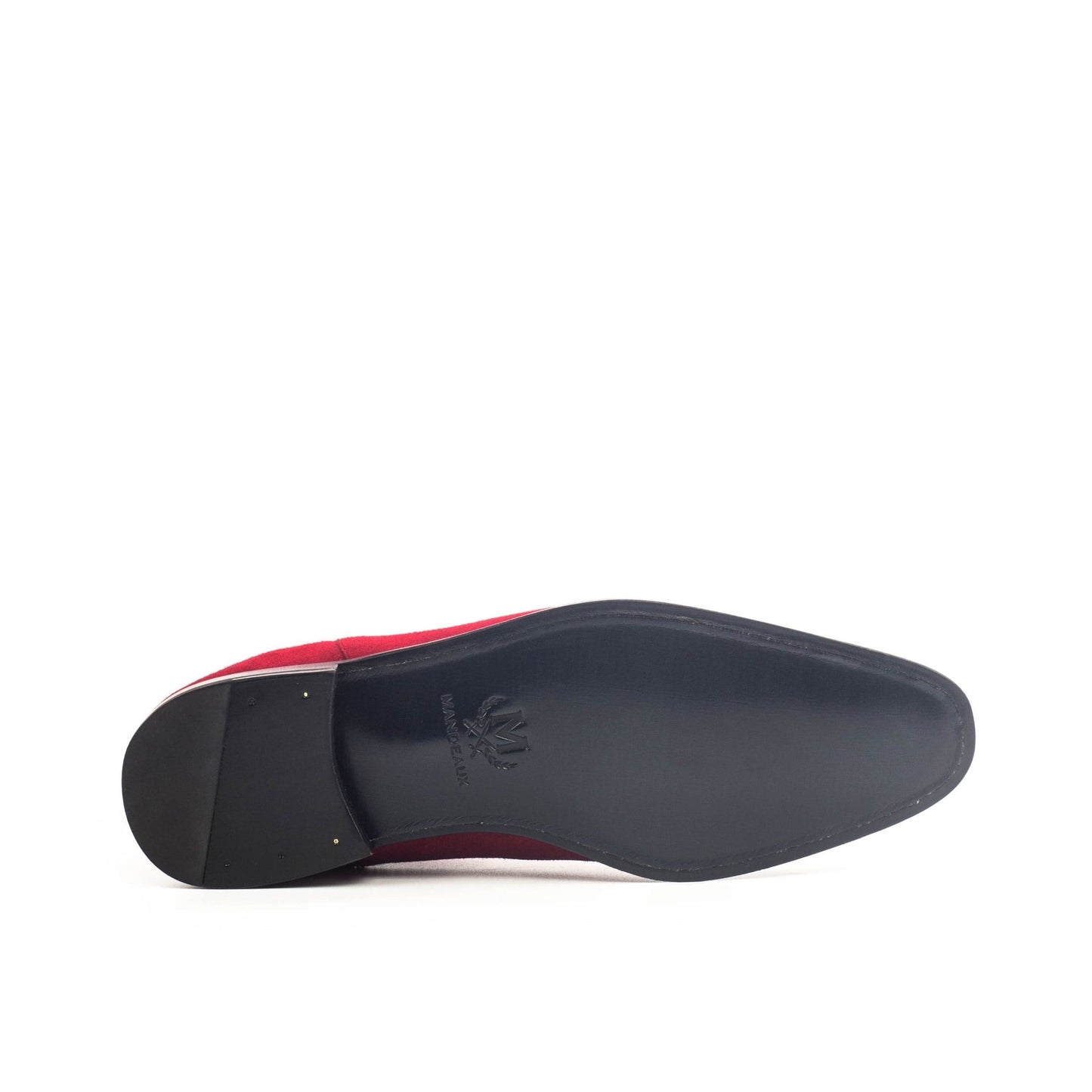 Justin Fuego - Mandeaux Red Suede Chelsea Boots luxury Black Owned