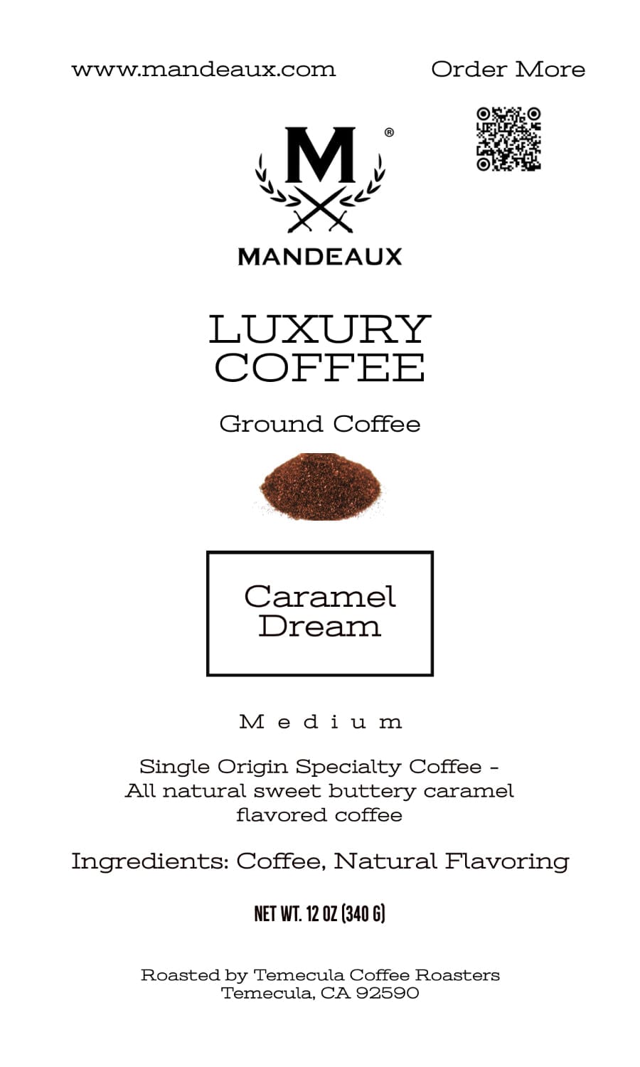 Mandeaux® Caramel Dream Coffee - Mandeaux