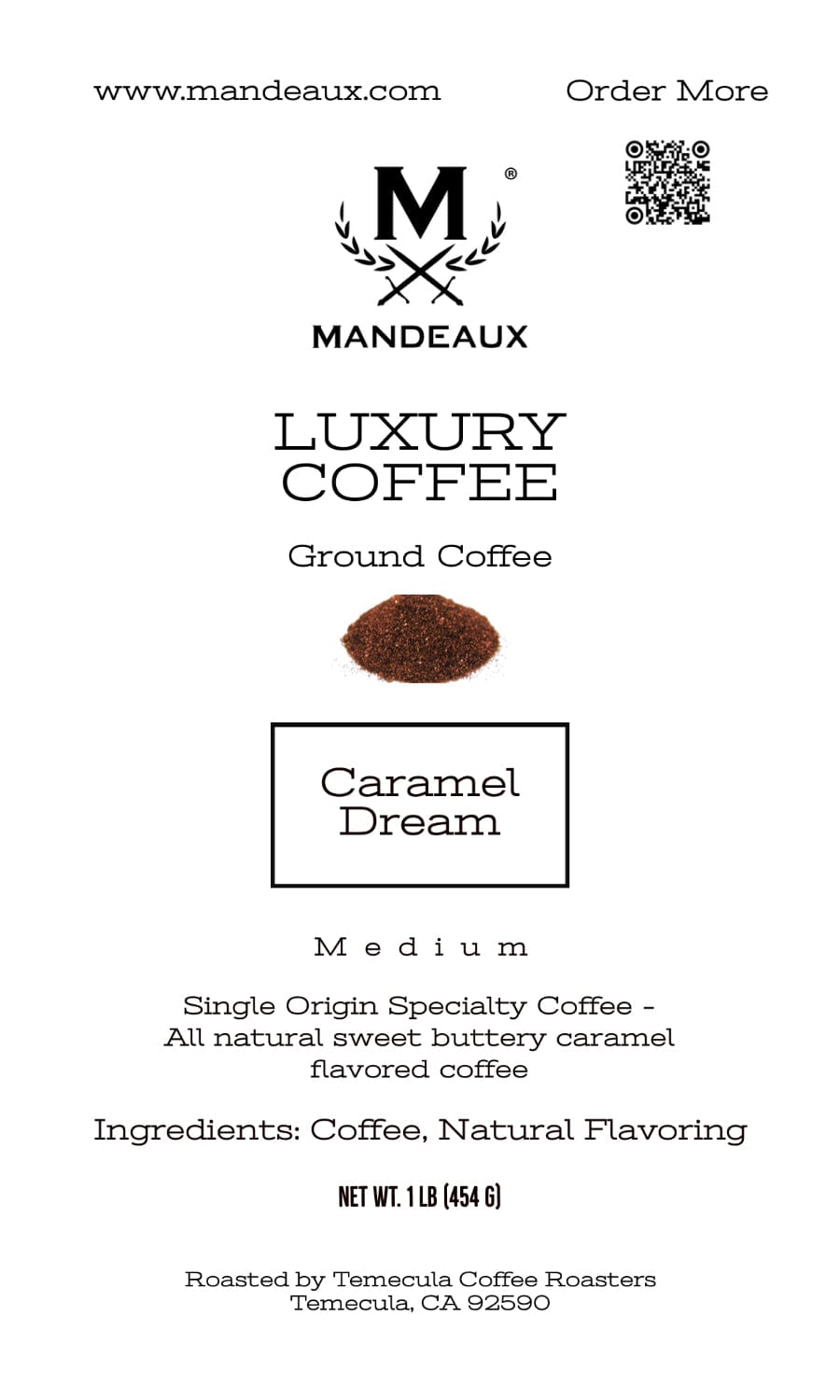 Mandeaux® Caramel Dream Coffee - Mandeaux