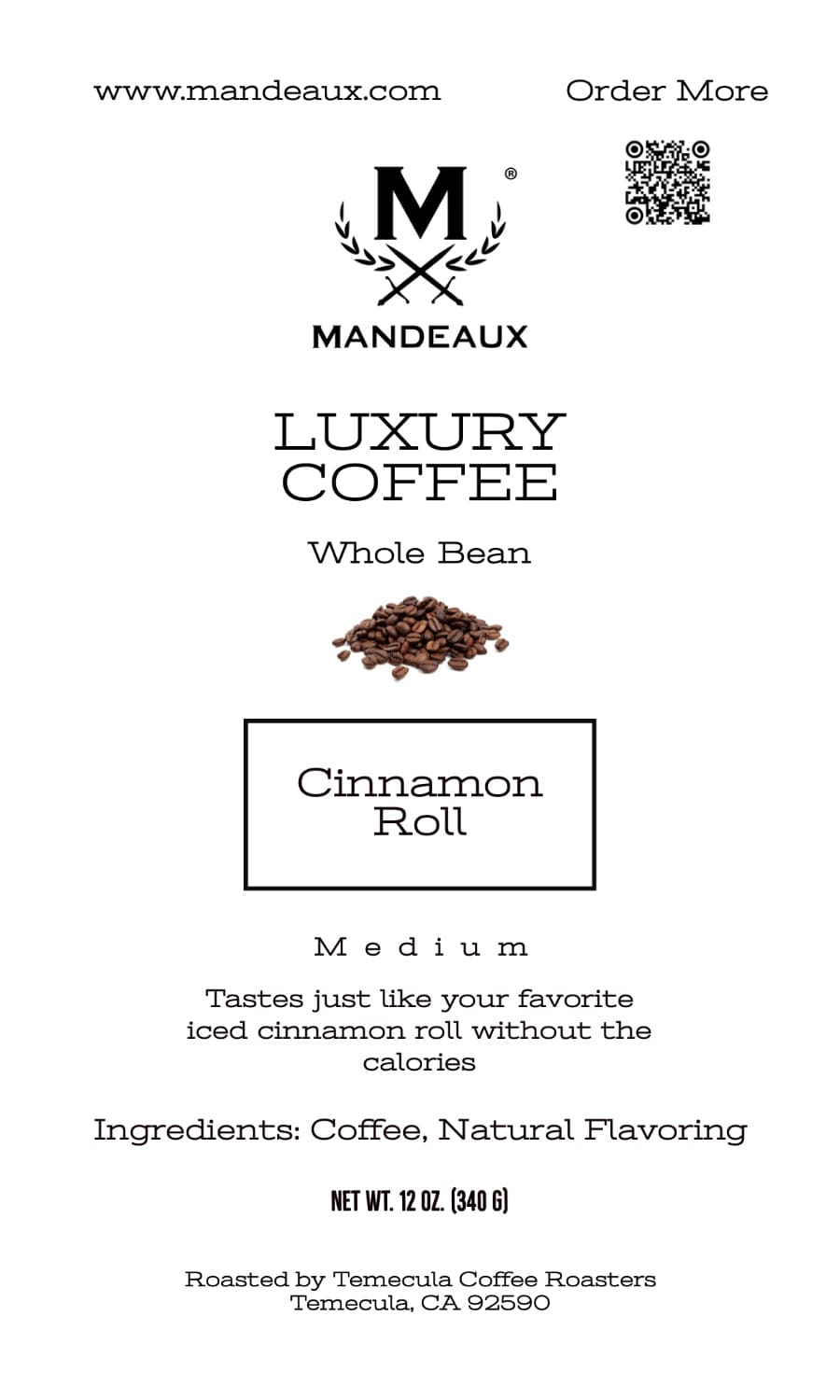 Mandeaux® Cinnamon Roll Coffee - Mandeaux®