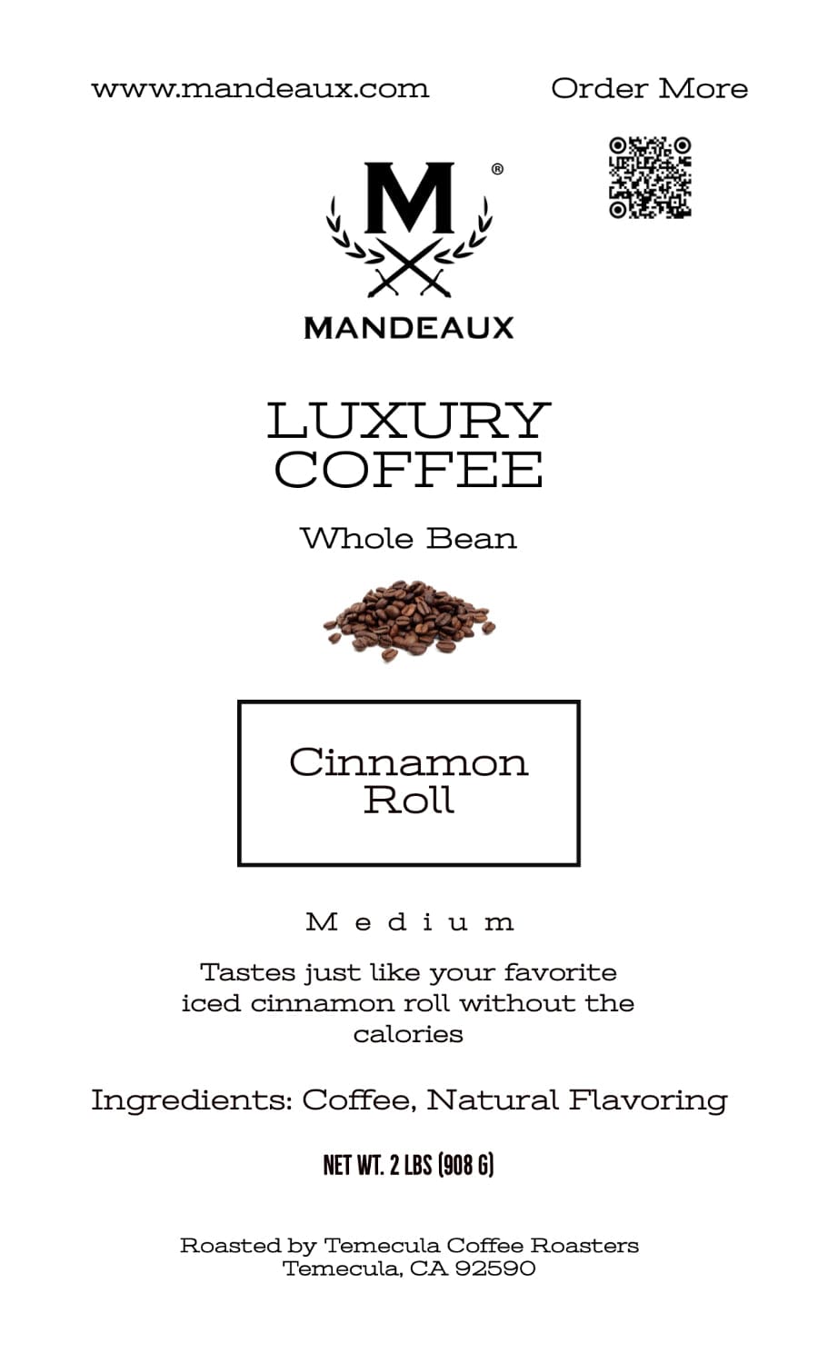 Mandeaux® Cinnamon Roll Coffee - Mandeaux®