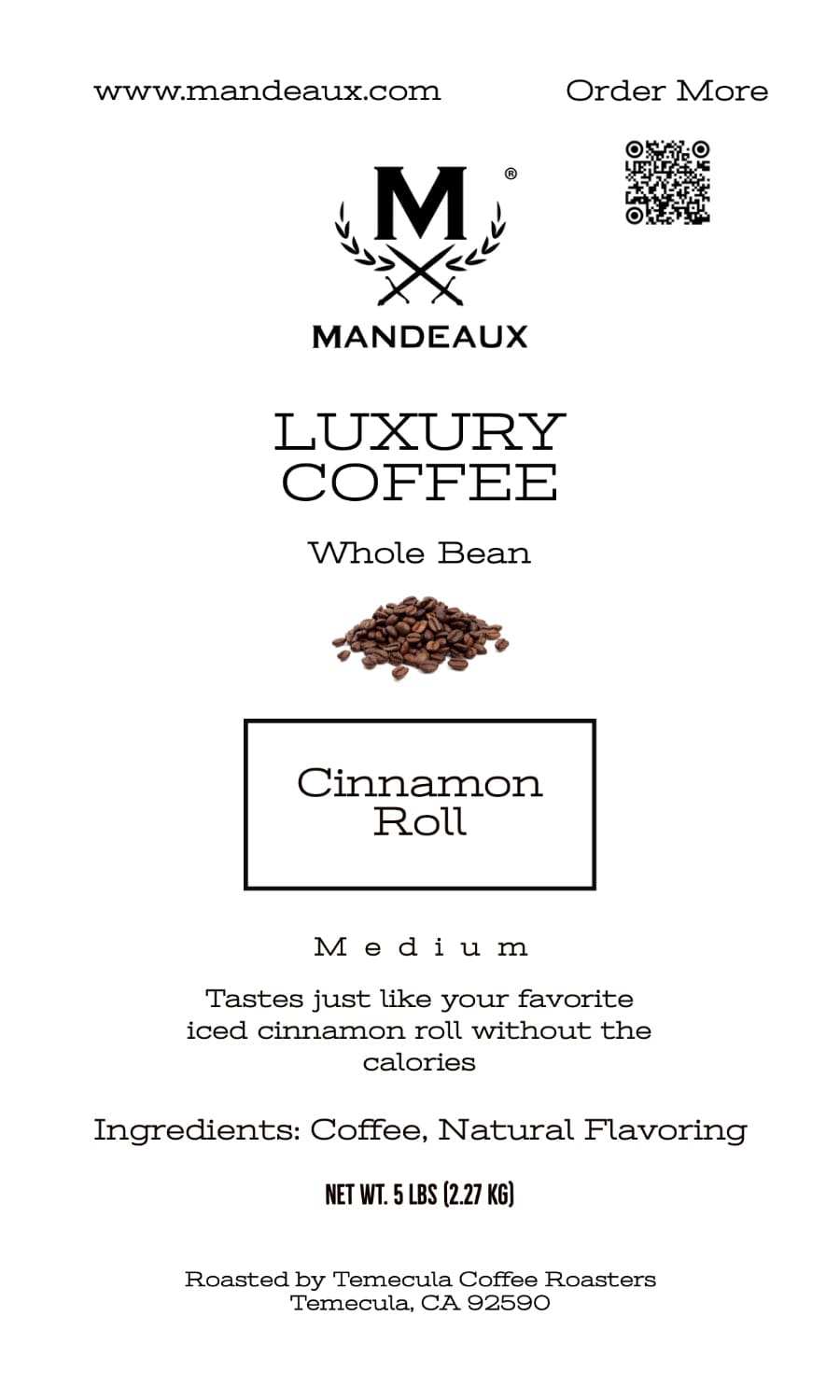 Mandeaux® Cinnamon Roll Coffee - Mandeaux®