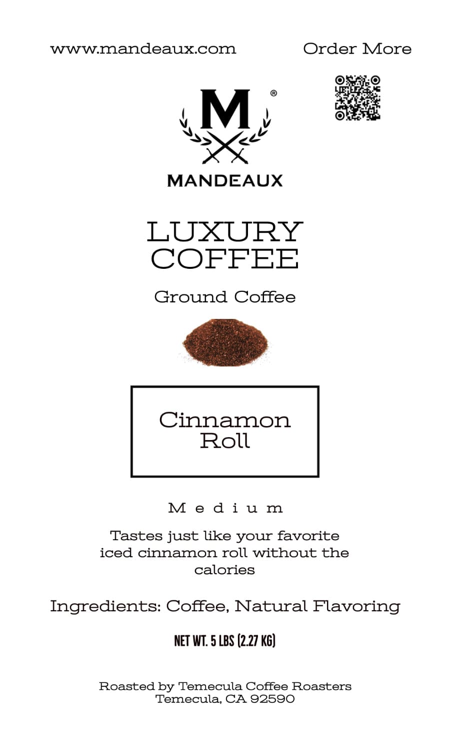 Mandeaux® Cinnamon Roll Coffee - Mandeaux®