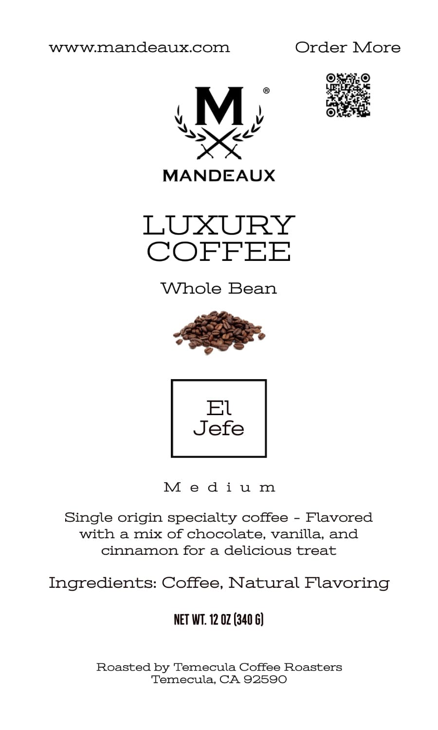 Mandeaux® El Jefe Coffee - Mandeaux