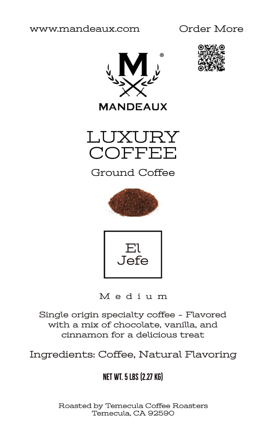Mandeaux® El Jefe Coffee - Mandeaux