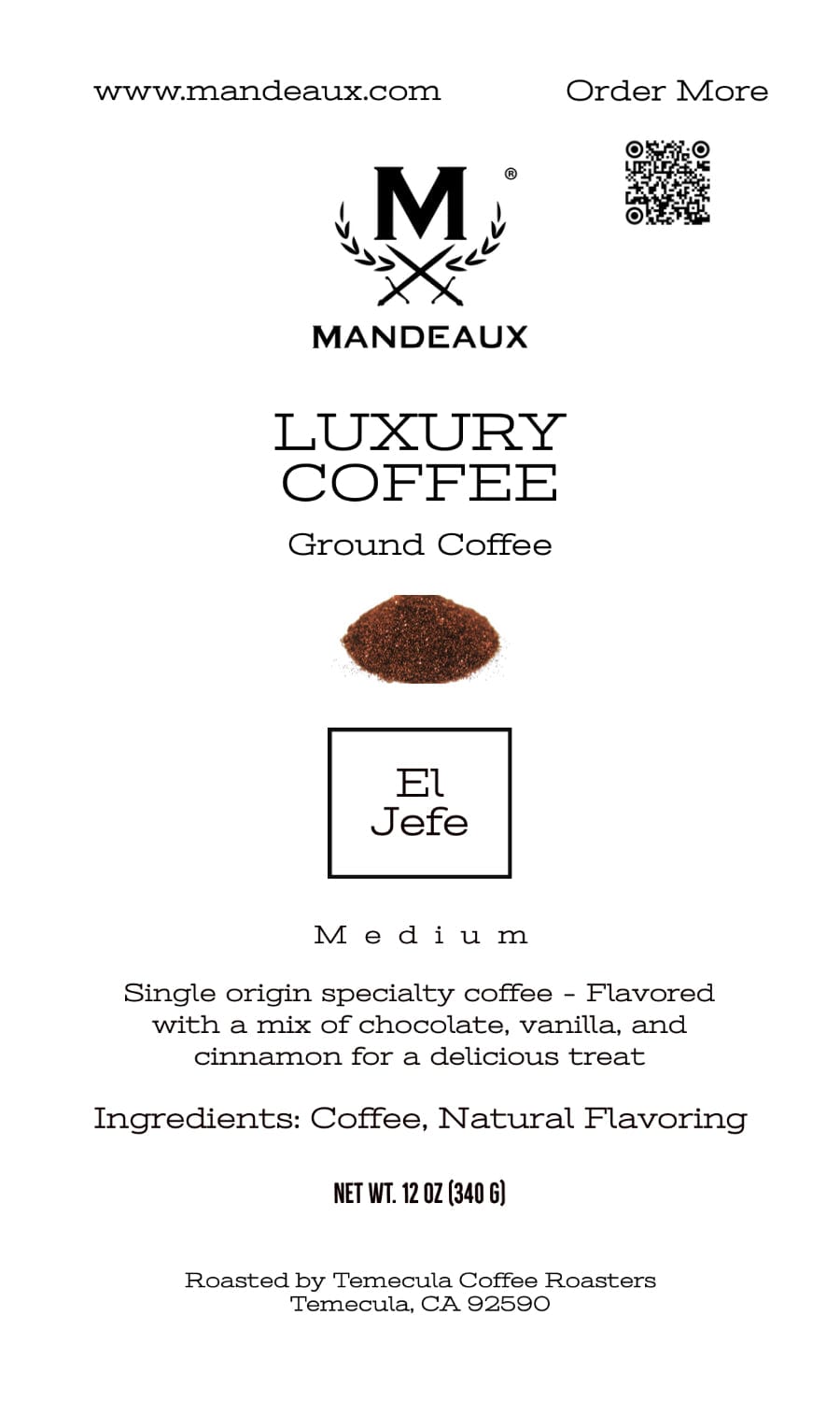 Mandeaux® El Jefe Coffee - Mandeaux