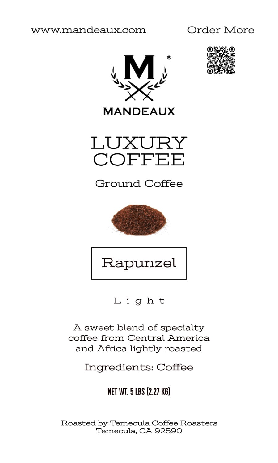 Mandeaux® Rapunzel Coffee - Mandeaux