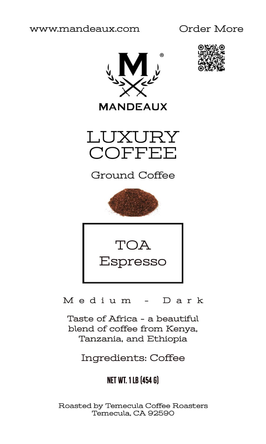 Mandeaux® TOA Espresso - Mandeaux®
