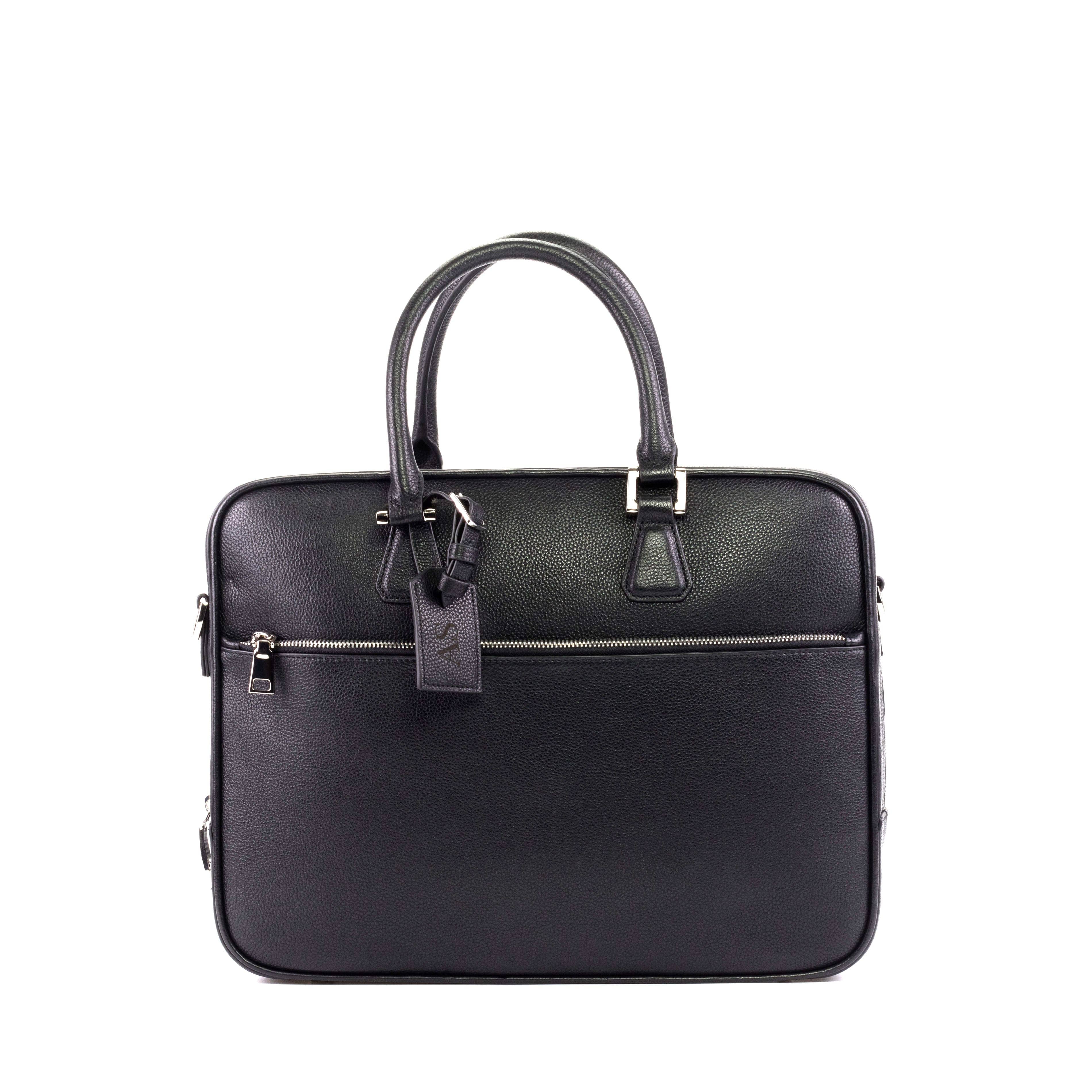 Command Case | Italian Leather Laptop Briefcase | Mandeaux