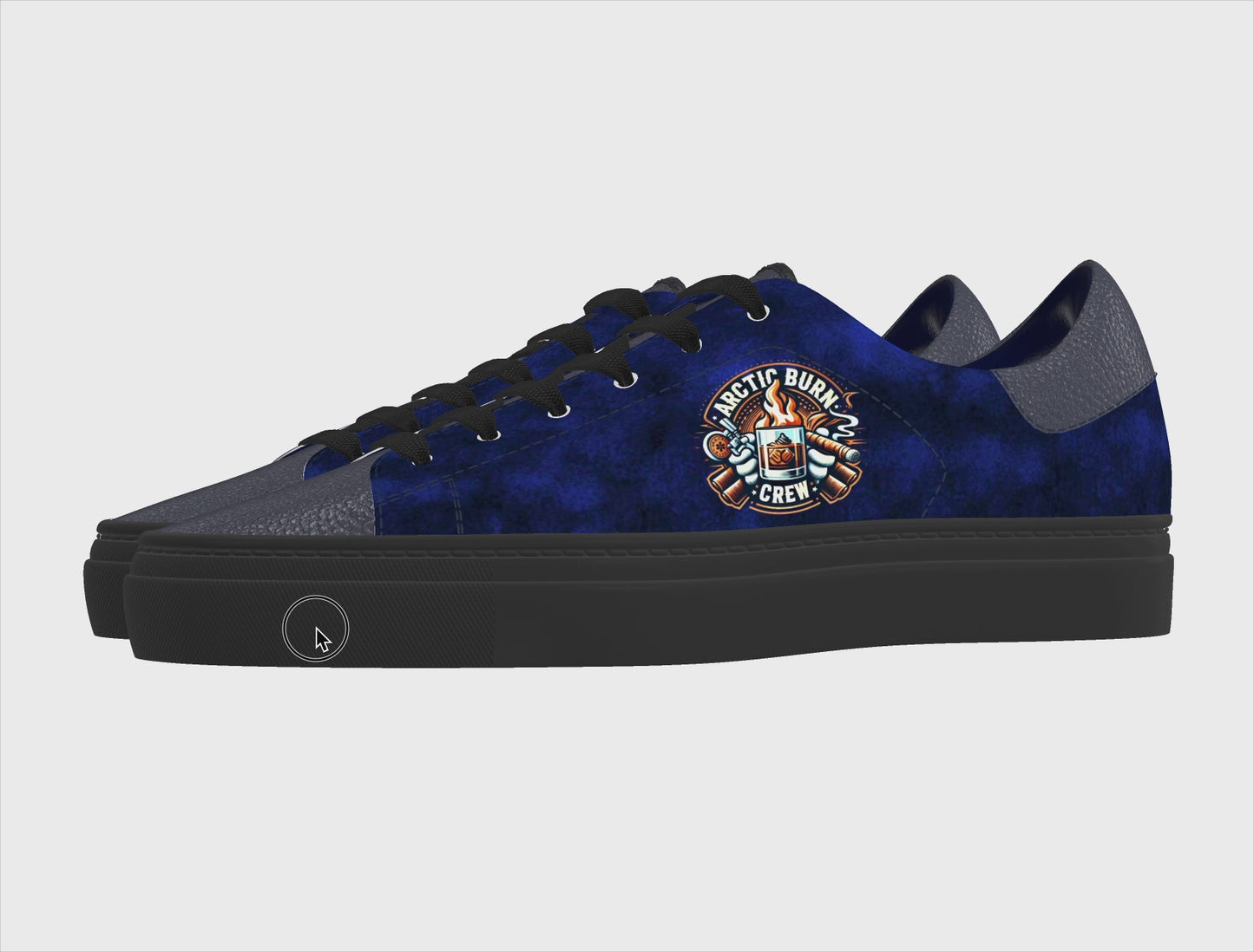 Load and play video in Gallery viewer, Arctic Burn Crew x Mandeaux Custom Sneakers