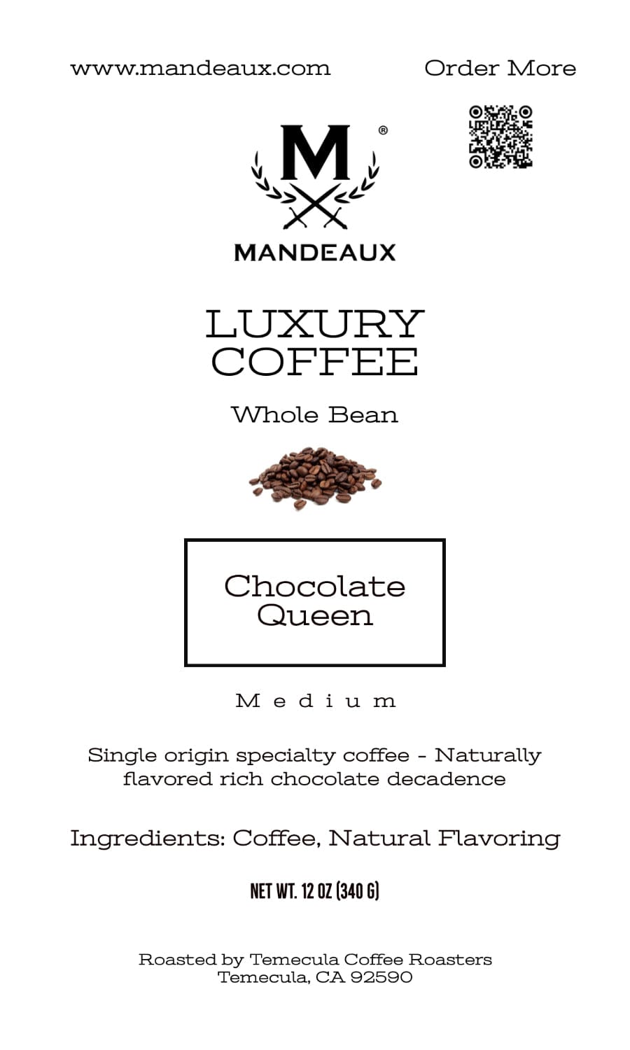 
                  
                    Mandeaux® Chocolate Queen Coffee - Mandeaux
                  
                