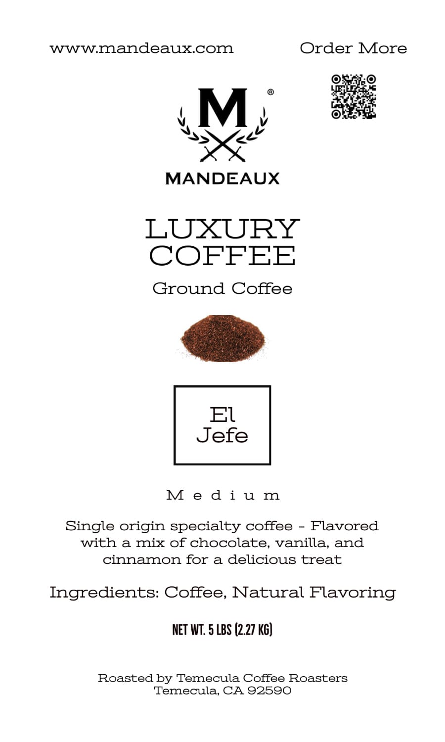 
                  
                    Mandeaux® El Jefe Coffee
                  
                