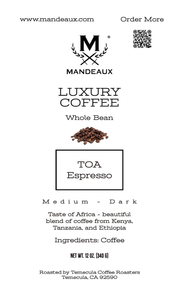 
                  
                    Mandeaux® TOA Espresso - Mandeaux®
                  
                