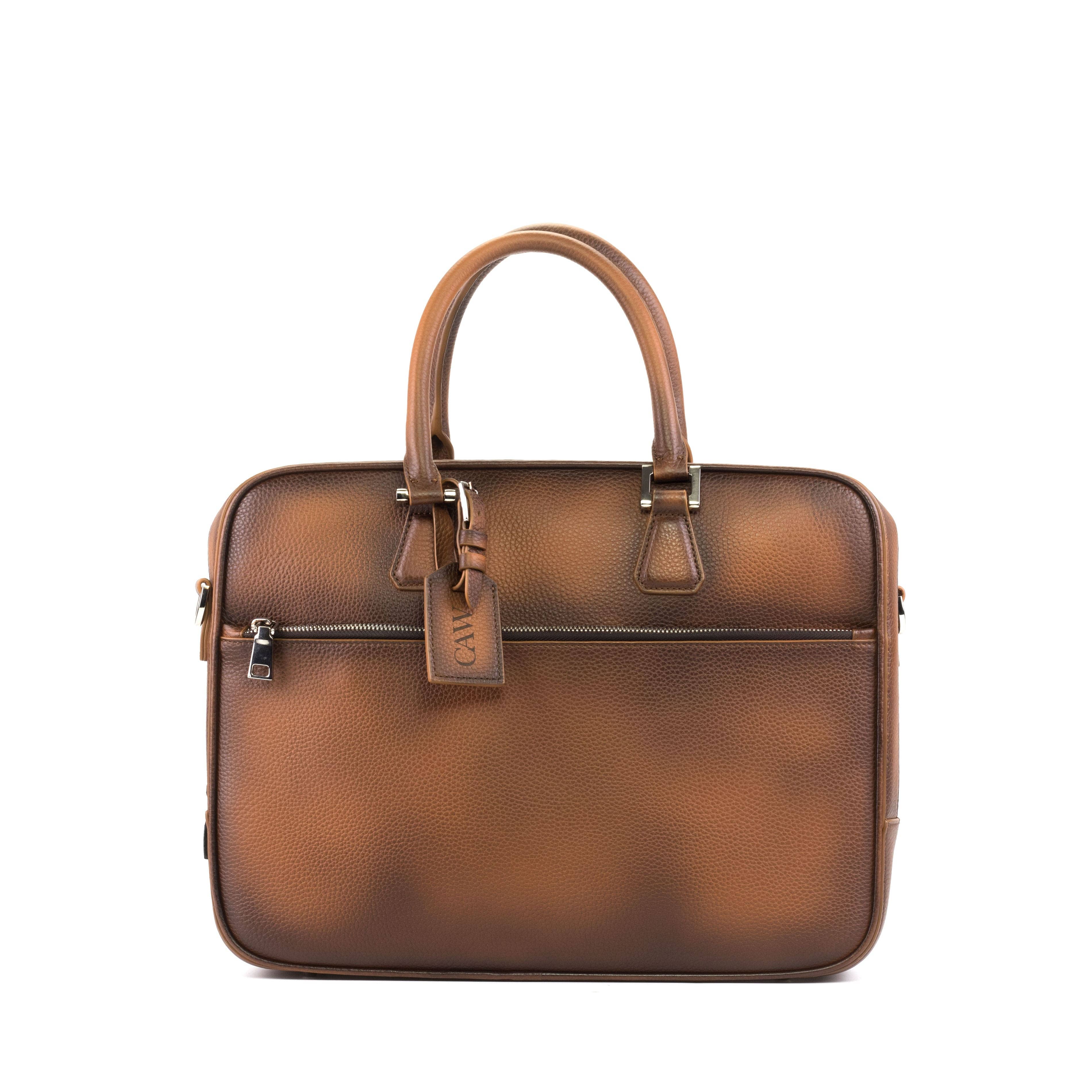 Command Case | Italian Leather Laptop Briefcase | Mandeaux