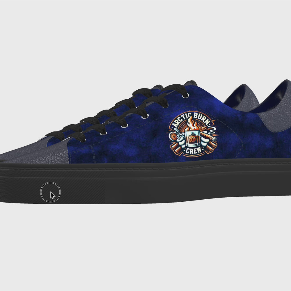 
                  
                    Load and play video in Gallery viewer, Arctic Burn Crew x Mandeaux Custom Sneakers
                  
                